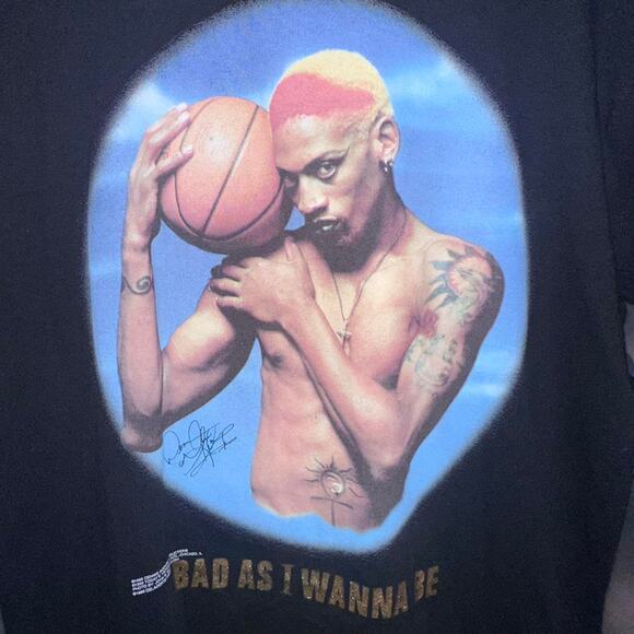 1996 Dennis Rodman “Bad As I Wanna Be” Murina - Large 23x29 - Picture 2 of 5